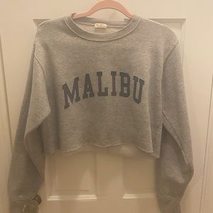 Brandy Melville Cropped Malibu Sweater